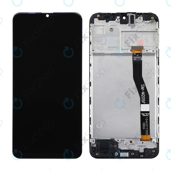 Samsung Galaxy M20 M205F - LCD Display + Touch Screen + Frame (Black) TFT
