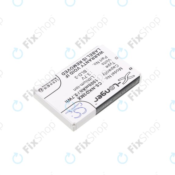 Battery for Nokia 7250i, 6610, 6585, 6560, 6200, 6220, 1000mAh, Li-Ion, 3.7V, BLD-3, HQ