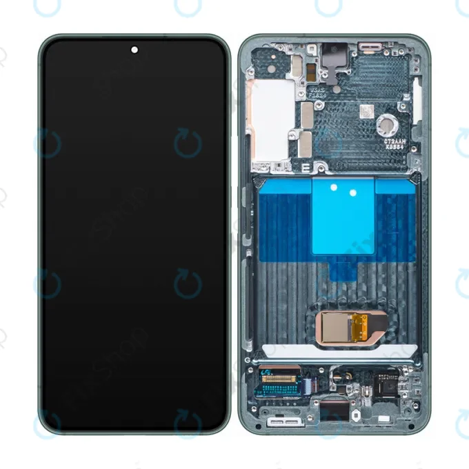 Samsung Galaxy S22 S901B - LCD Display + Touch Screen + Frame (Green) - GH82-27520C, GH82-27521C Genuine Service Pack