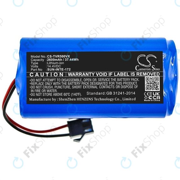 Sencor SRV 9150WH, SRX-0911 - Battery SUN-INTE-172 Li-Ion 14.4V 2600mAh HQ