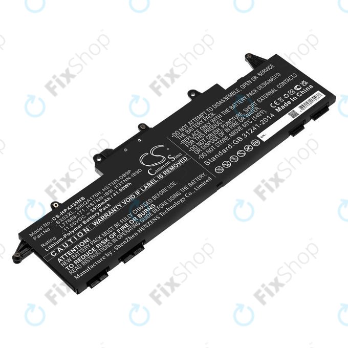 Battery for HP ProBook x360 435 G7, 3550mAh, Li-Pol, 11.55V, SX03XL, HQ