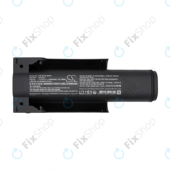 Battery for Dyson WashG1 Wet Floor Cleaner, 2350mAh, Li-Ion, 14.8V, 452646, HQ