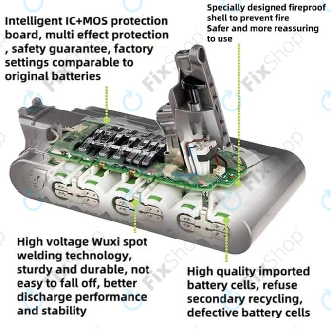 Dyson V12 - Battery 965470-01 Li-Ion 25.2V 3000mAh
