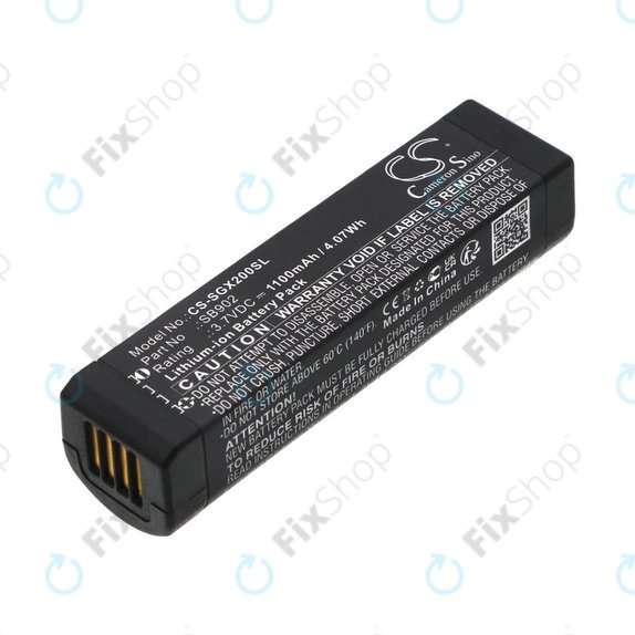 Battery for Shure GLXD1, 2, MXW2, 1100mAh, Li-Ion, 3.7V, SB902, HQ