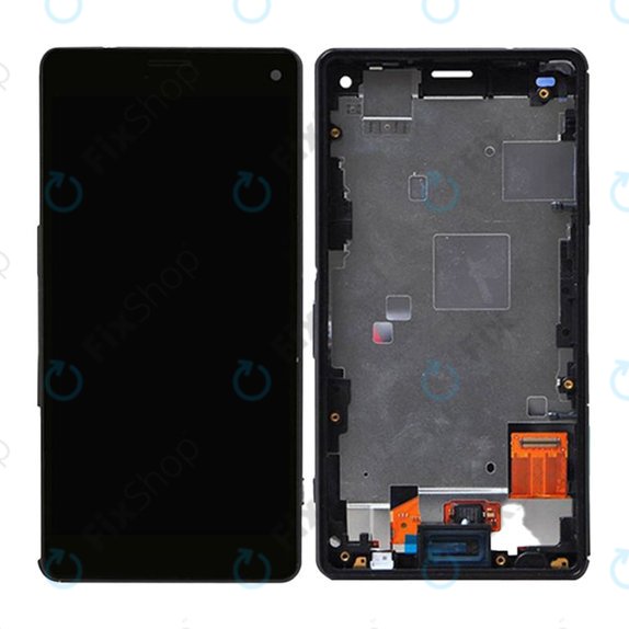 Sony Xperia Z3 Compact D5803 - LCD Display + Touch Screen + Frame (Black) TFT