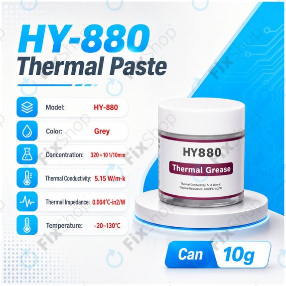 Thermal Paste Halnziye HY880-TU10, 10g
