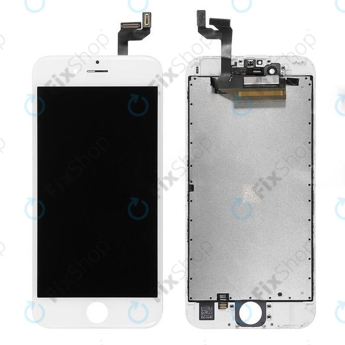 Display for iPhone 6S, White, Touch Screen with Frame
