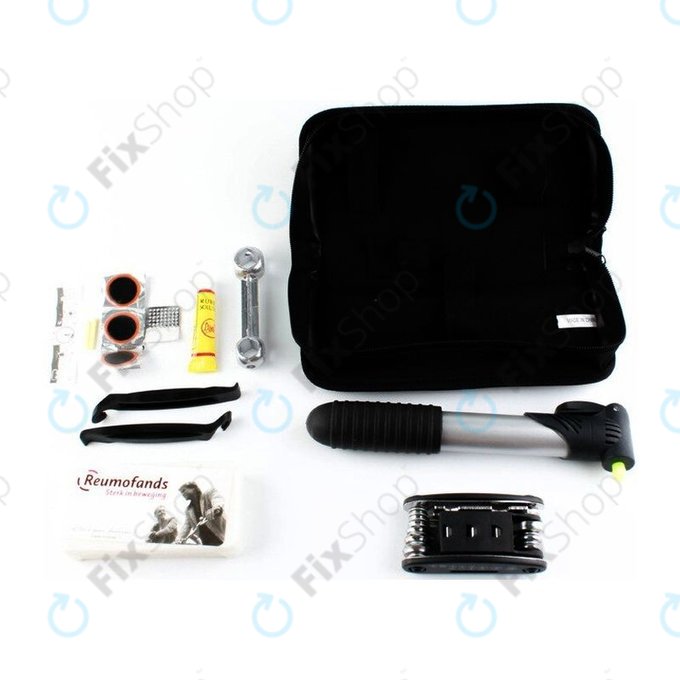 Multifunctional Toolkit - Air Pump, Tire Kit, Wrench, Crowbars & Screwdriver 16in1