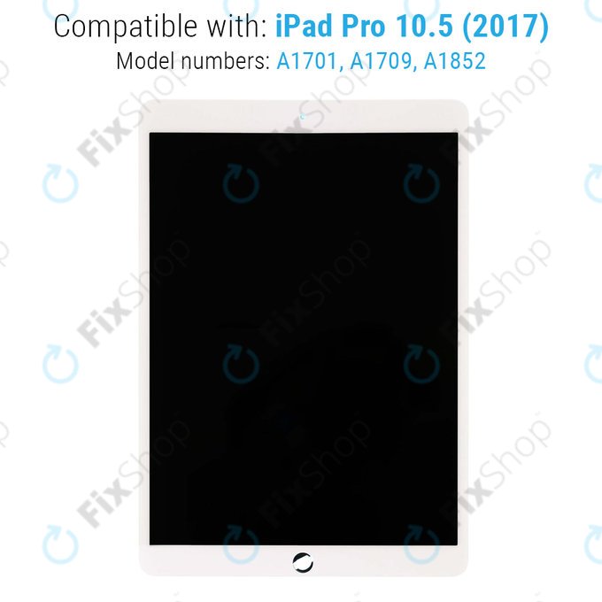LCD Display for iPad Pro 10.5" (2017), White, Touch Screen without Frame, Refurbished