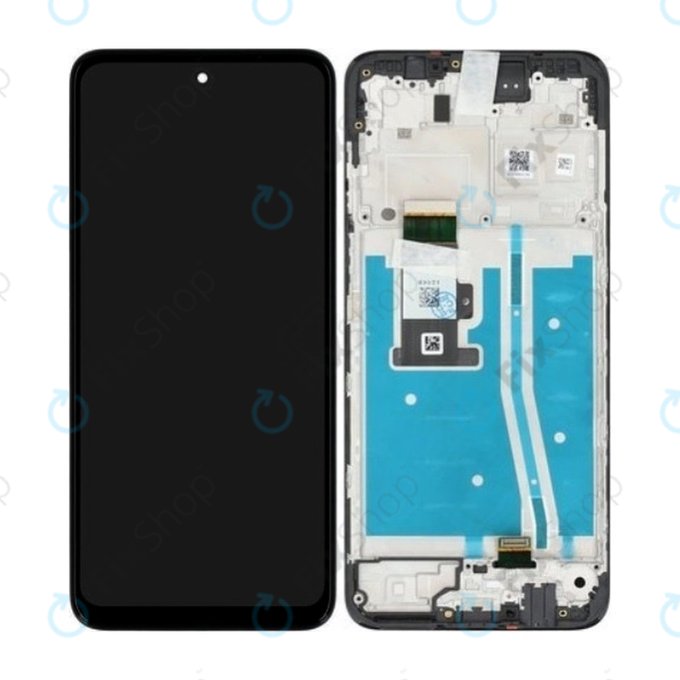Motorola Moto G53 5G - LCD Display + Touch Screen + Frame (Black) - 5D68C22150 Genuine Service Pack