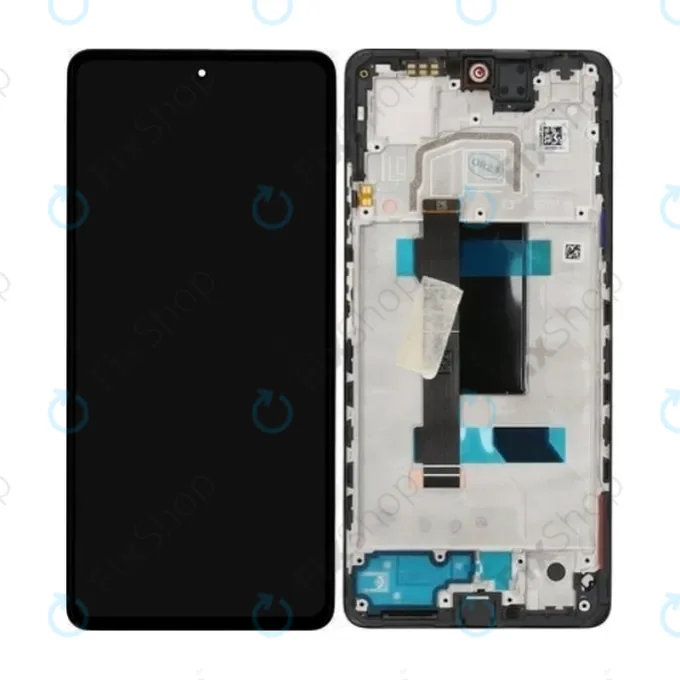 Xiaomi Redmi Note 12 Pro 5G - LCD Display + Touch Screen + Frame (Midnight Black) - 5600010M1600 Genuine Service Pack