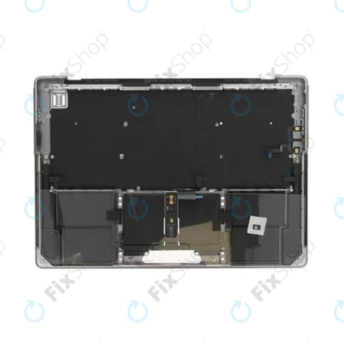 Top case keyboard frame for MacBook Pro 14", A2442 (2021), A2779 (2023), with US keyboard and battery, Space Gray, 661-32210, Genuine Apple