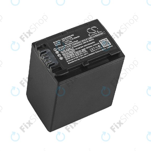 Battery for Sony FDR-AX, HDR-CX, HDR-CX HDR-PJ, NEX-VG30, 2700mAh, Li-Ion, 7.3V, NP-FV100A, HQ