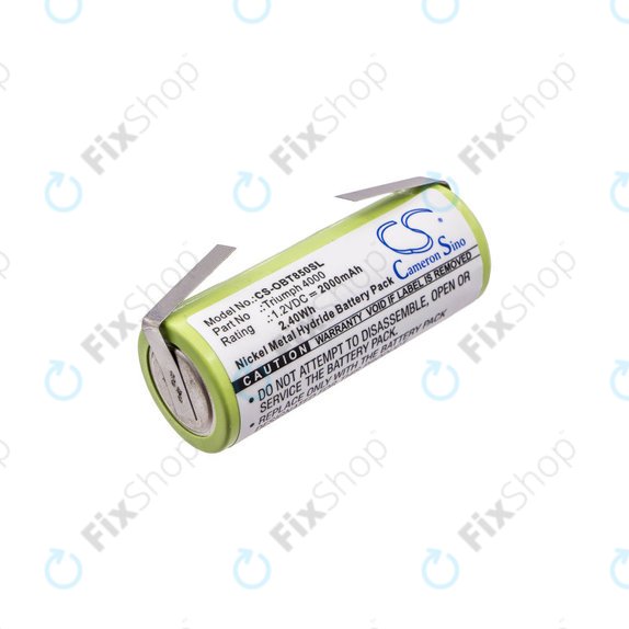 Battery for Oral-B Triumph 4000, 2000mAh, Ni-MH, 1.2V, 3761, HQ