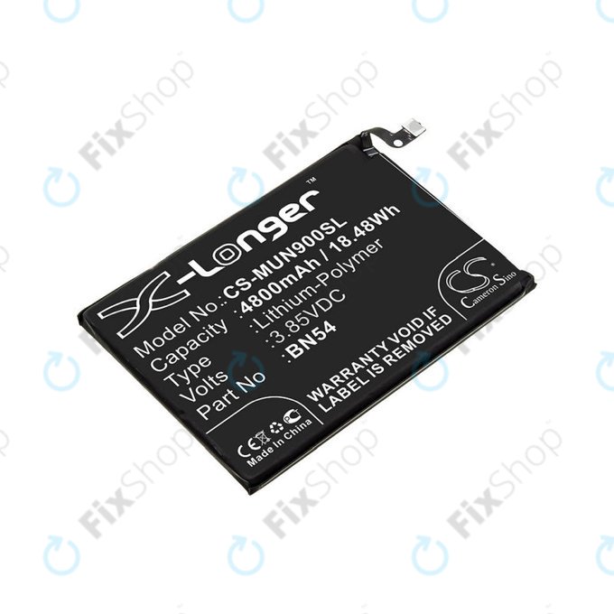 Battery for Xiaomi Redmi 9 M2004J19G, 4800mAh, Li-Pol, 3.85 V, BN54, HQ