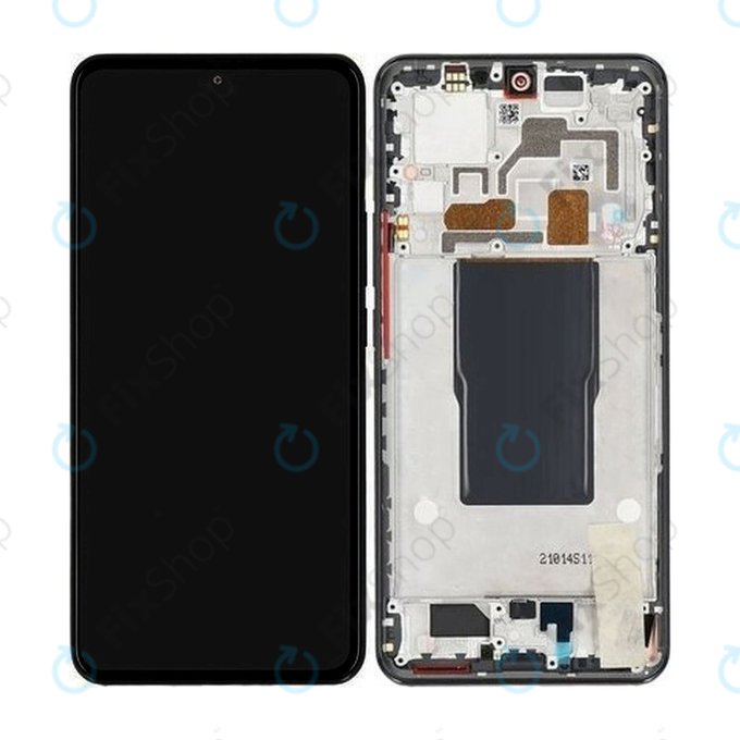 Xiaomi 12T Pro 22081212UG - LCD Display + Touch Screen + Frame (Black) - 560003L12U00 Genuine Service Pack