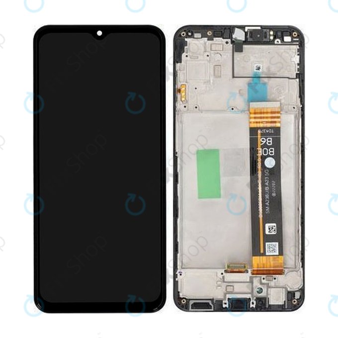 Samsung Galaxy A23 5G A236B - LCD Display + Touch Screen + Frame (Black) - GH82-29734A, GH82-29735A Genuine Service Pack