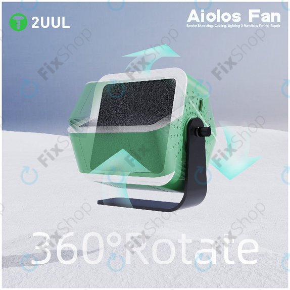 Fume Extractor and Cooling Fan with LED Light, 2UUL DA98
