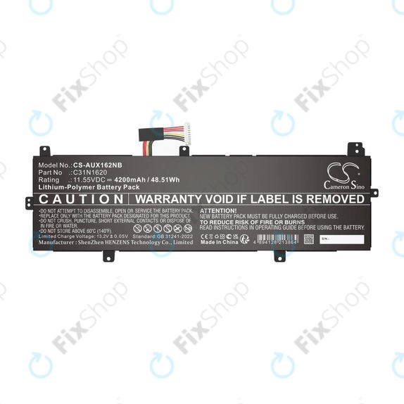 Battery for Asus BX430, Expertbook B5440fa, P5240ua-1a, 4200mAh, Li-Pol, 11.55V, C31N1620, HQ