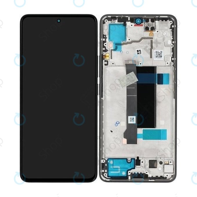 Xiaomi Redmi Note 13 Pro 5G - LCD Display + Touch Screen + Frame (Midnight Black) - 5600020N1600 Genuine Service Pack