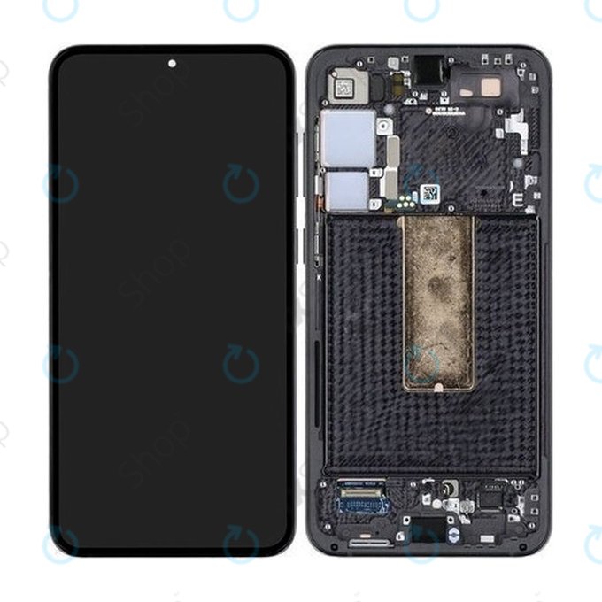 Samsung Galaxy S23 Plus S916B - LCD Display + Touch Screen + Frame (Phantom Black) - GH82-30478A, GH82-30476A, GH82-30477A Genuine Service Pack