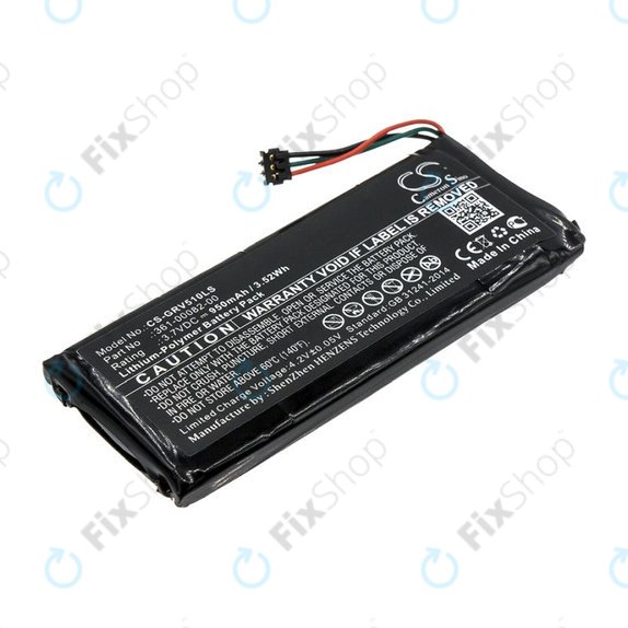 Battery for Garmin Varia TL, RTL510, Varia RTL501, 950mAh, Li-Pol, 3.7V, 361-00082-00, HQ