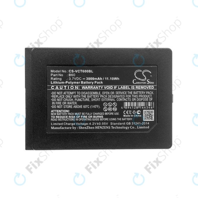 Battery for Vectron Mobilepro 3, Vectron Mobilepro III, 3000mAh, Li-Pol, 3.7V, B60, HQ