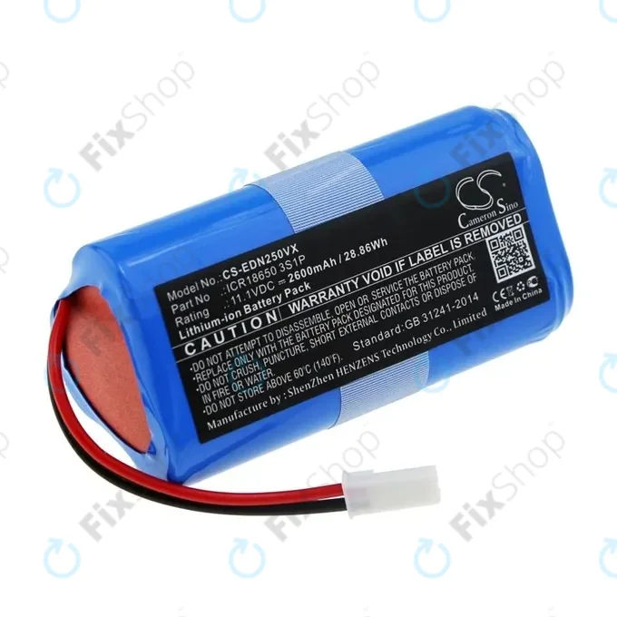 Ecovacs CEN250, V700 - Battery ICR18650 3S1P Li-Ion 11.1V 2600mAh HQ
