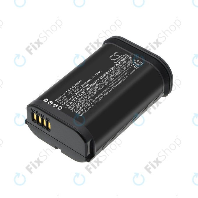 Battery for Leica Q2, Q3, SL2, SL2s, 2600mAh, Li-Ion, 7.2V, BP-SCL6, HQ