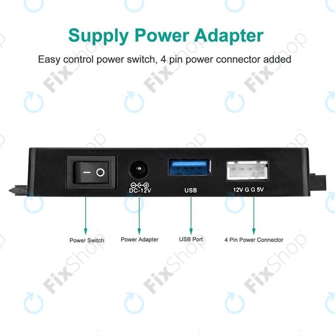 USB 3.0 to SATA / IDE adapter for 2.5" and 3.5" HDD/SSD and optical drives