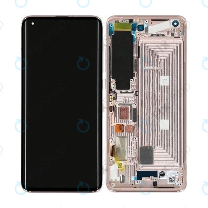 Xiaomi Mi 10 Pro - LCD Display + Touch Screen + Frame (Alpine White) - 56000500J100 Genuine Service Pack