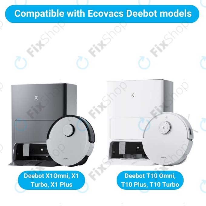 Replacement set for Ecovacs X1 Omni, T10 (2x Main brush, 4x Filter, 4x Side brush)
