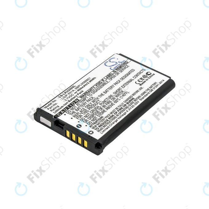 Battery for LG T500, 800mAh, Li-Ion, 3.7V, LGIP-531A, HQ