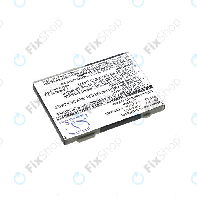 Battery for Siemens M8, A31, CS66, SS66, 600mAh, Li-Ion, 3.7V, EBA-660, HQ
