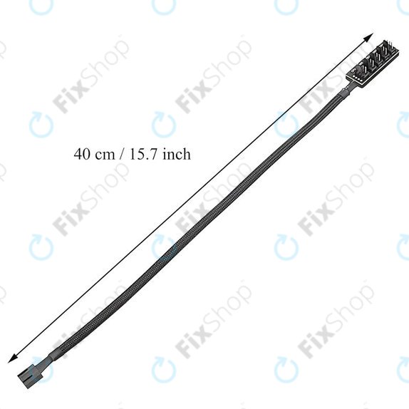 PWM fan hub, 4-pin, 5-port