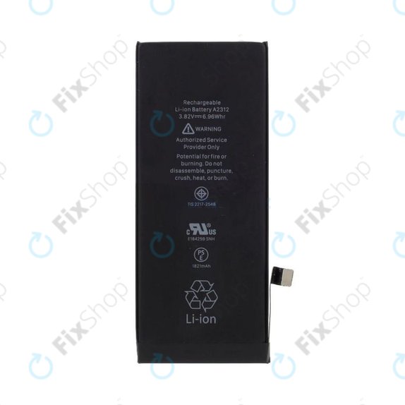 Battery for iPhone SE (2nd Gen 2020), 1821mAh, A2312, Service Pack