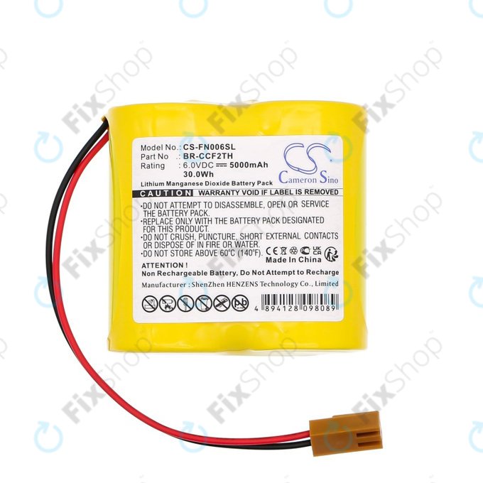 Battery for Cutler Hammer A06 Control, 5000mAh, Li-MnO2, 6V, A06B-0073-K001, HQ