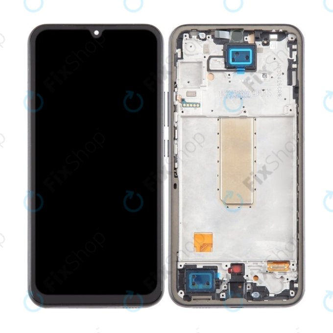 Samsung Galaxy A34 5G A346B - LCD Display + Touch Screen + Frame (Graphite) TFT