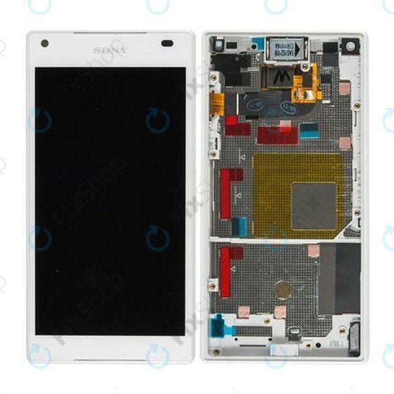 Sony Xperia Z5 Compact E5803 - LCD Display + Touch Screen + Frame (White) - 1297-3732 Genuine Service Pack
