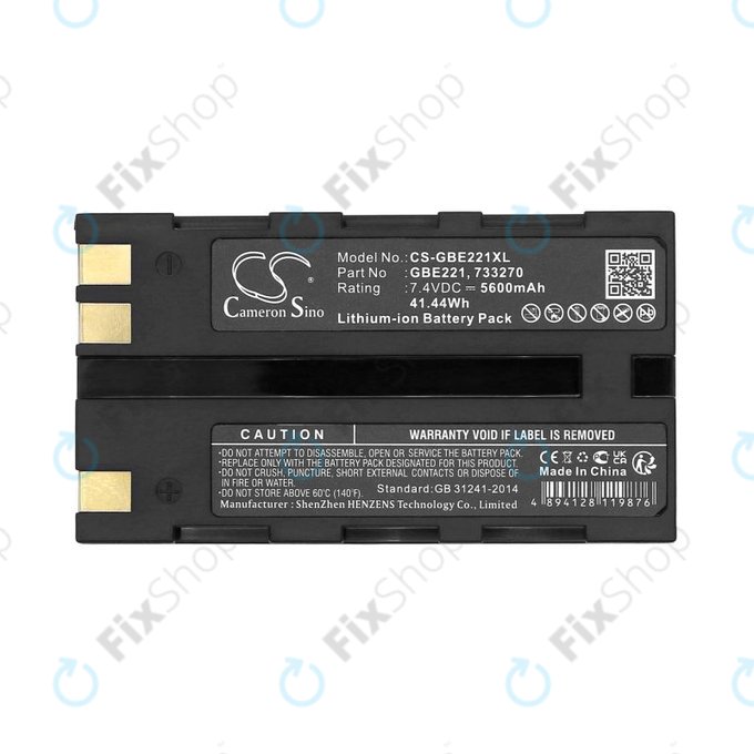 Battery for Geomax Stonex R6, Zoom 35, 5600mAh, Li-Ion, 7.4V, ZBA200, HQ
