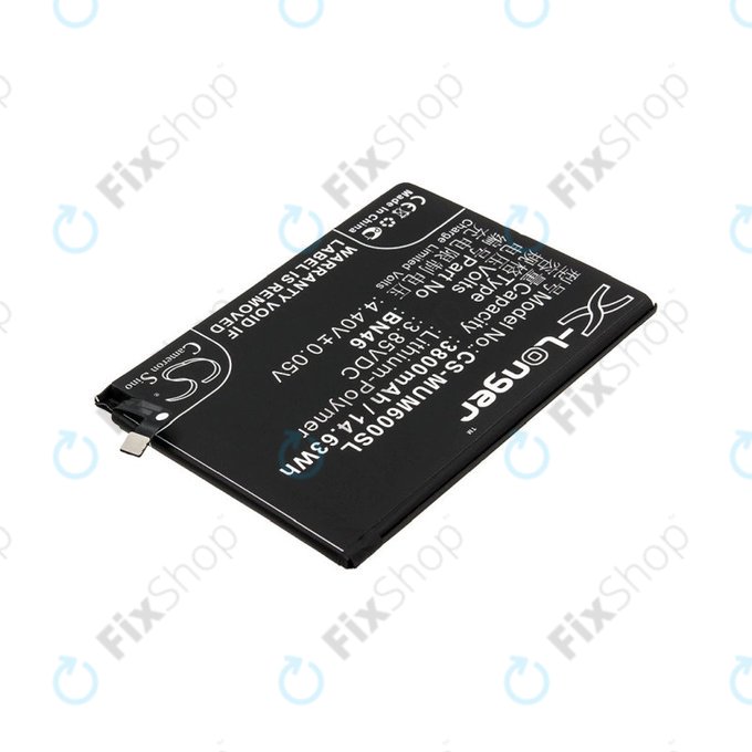 Battery for Xiaomi Redmi Note 8T, 3800mAh, Li-Pol, 3.85 V, BN46, HQ