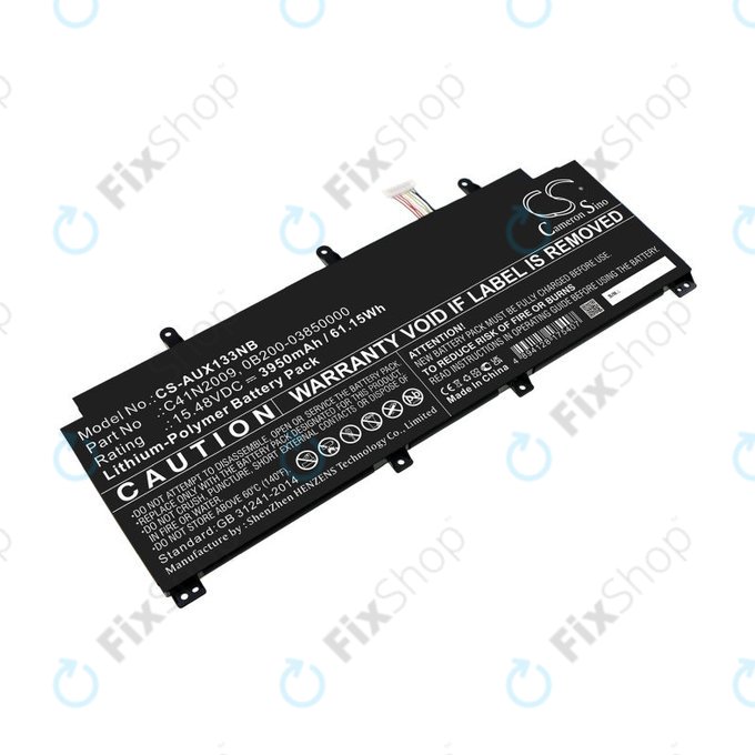 Battery for Asus ROG Flow X13 GV301QE-K6008, 3950mAh, Li-Pol, 15.48V, C41N2009, HQ
