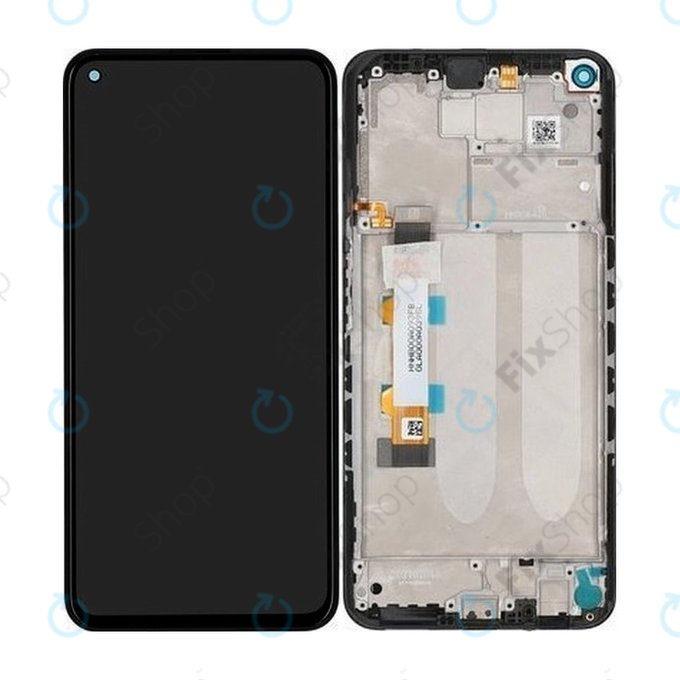 Xiaomi Redmi Note 9T 5G - LCD Display + Touch Screen + Frame (Nightfall Black) - 5600030J2200 Genuine Service Pack