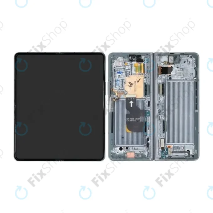 Samsung Galaxy Z Fold 4 F936B - LCD Display + Touch Screen + Frame (Graygreen) - GH82-29461B, GH82-29462B Genuine Service Pack