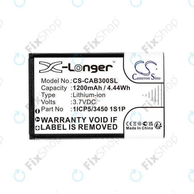 Battery for Cat B30, 1200mAh, Li-Ion, 3.7V, 1ICP5/3450 1S1P, HQ