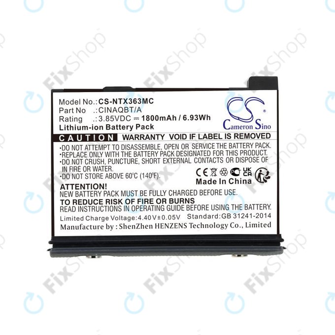 Battery for Insta360 One X3, 1800mAh, Li-Ion, 3.85V, CINAQBT/A, HQ