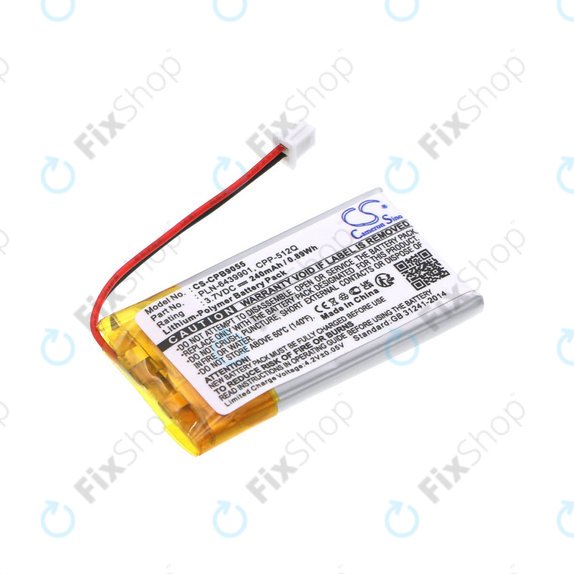 Battery for Plantronics, Avaya, 240mAh, Li-Pol, 3.7V, 65358-01, HQ