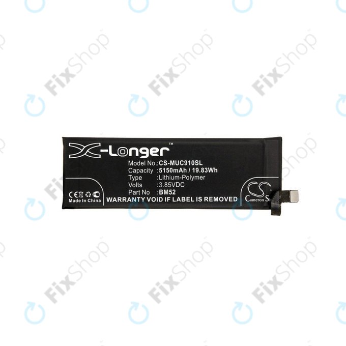 Xiaomi Mi Note 10, Mi Note 10 Lite, Mi Note 10 Pro - Battery BM52 5150mAh HQ