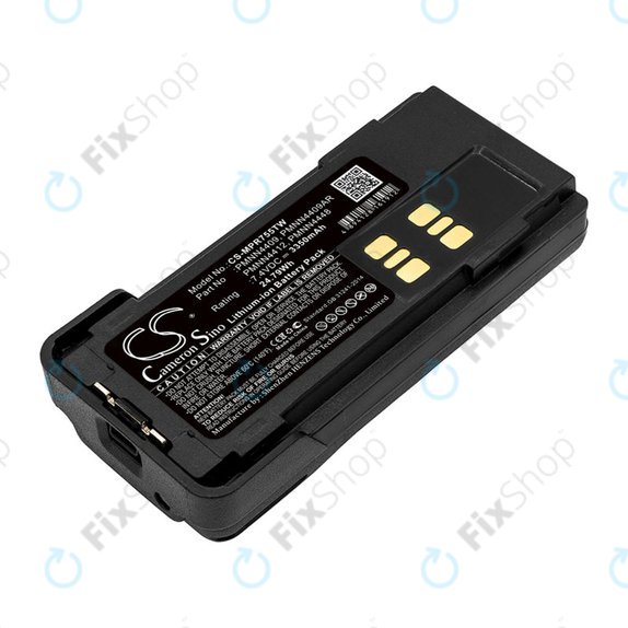 Battery for Motorola DP2600, 4000, 4600, 4800, XPR3000, XPR3300, 3350mAh, Li-Ion, 7.4V, PMNN4409, HQ