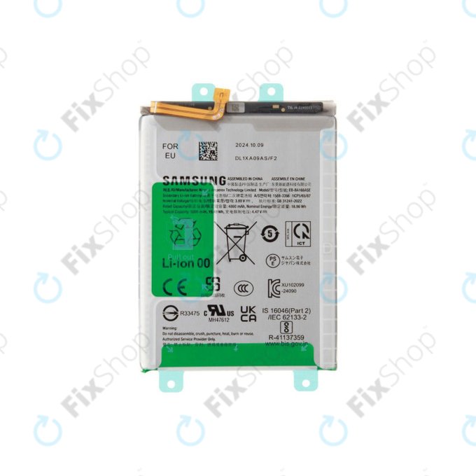 Battery for Samsung A17 4G, A17 5G, A175B, A176B, EB-BA166ASE, GH82-38076A, Genuine Service Pack